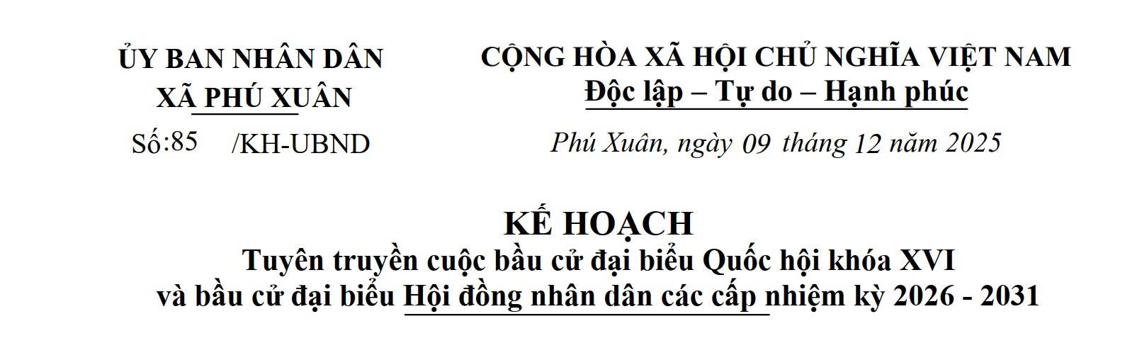 Tuyên truyền cuộc bầu cử đại biểu Quốc hội khóa XVI và bầu cử đại biểu Hội đồng nhân dân các cấp nhiệm kỳ 2026 - 2031
