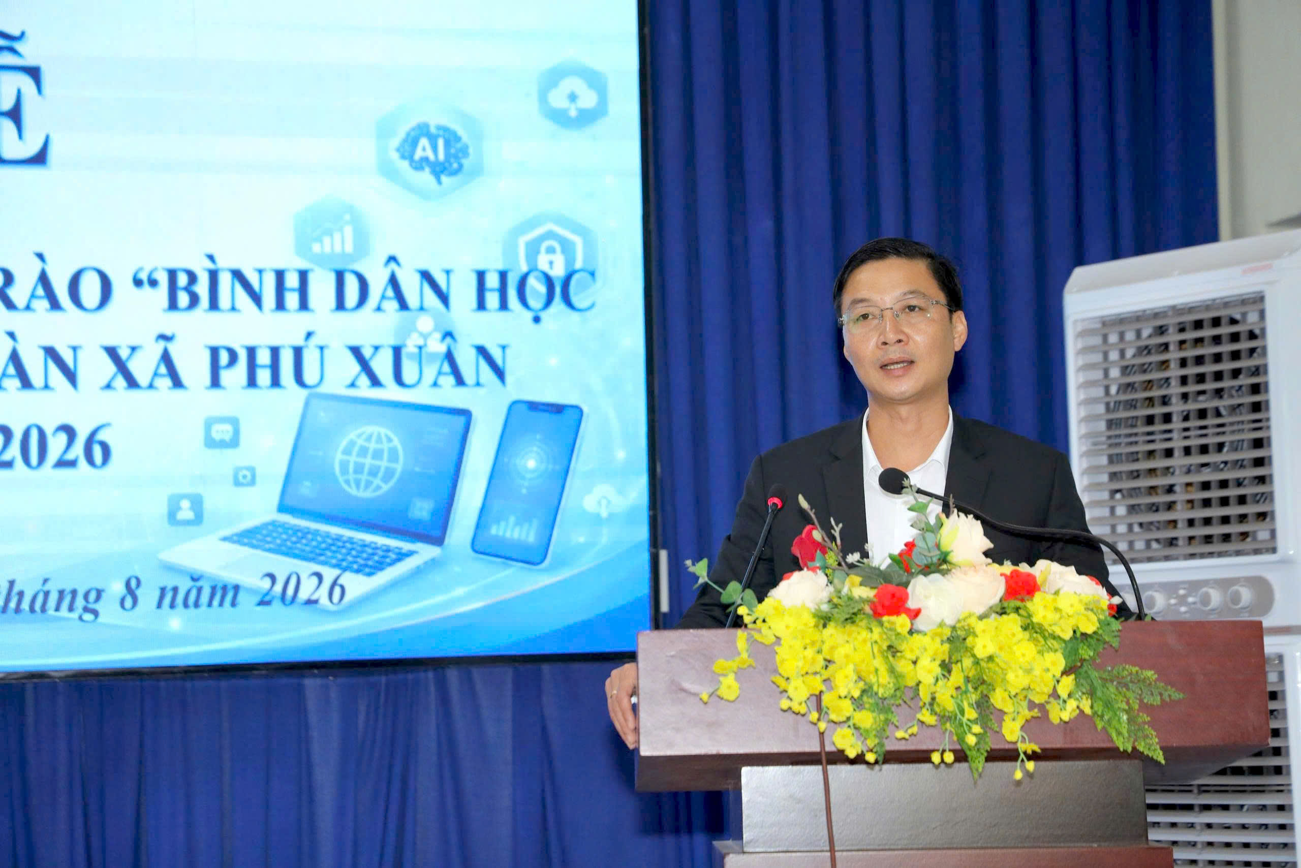 Xã Phú Xuân phát động phong trào “Bình dân học vụ số” năm 2026.