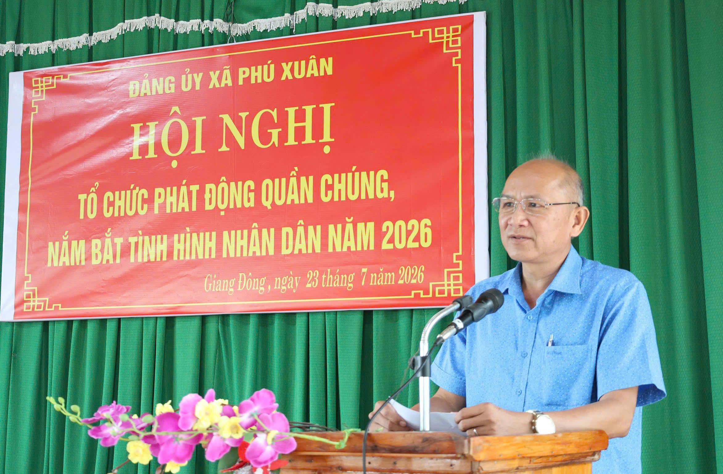Đảng ủy xã Phú Xuân tổ chức phát động quần chúng, nắm bắt tình hình nhân dân năm 2026 ( Đợt 1).