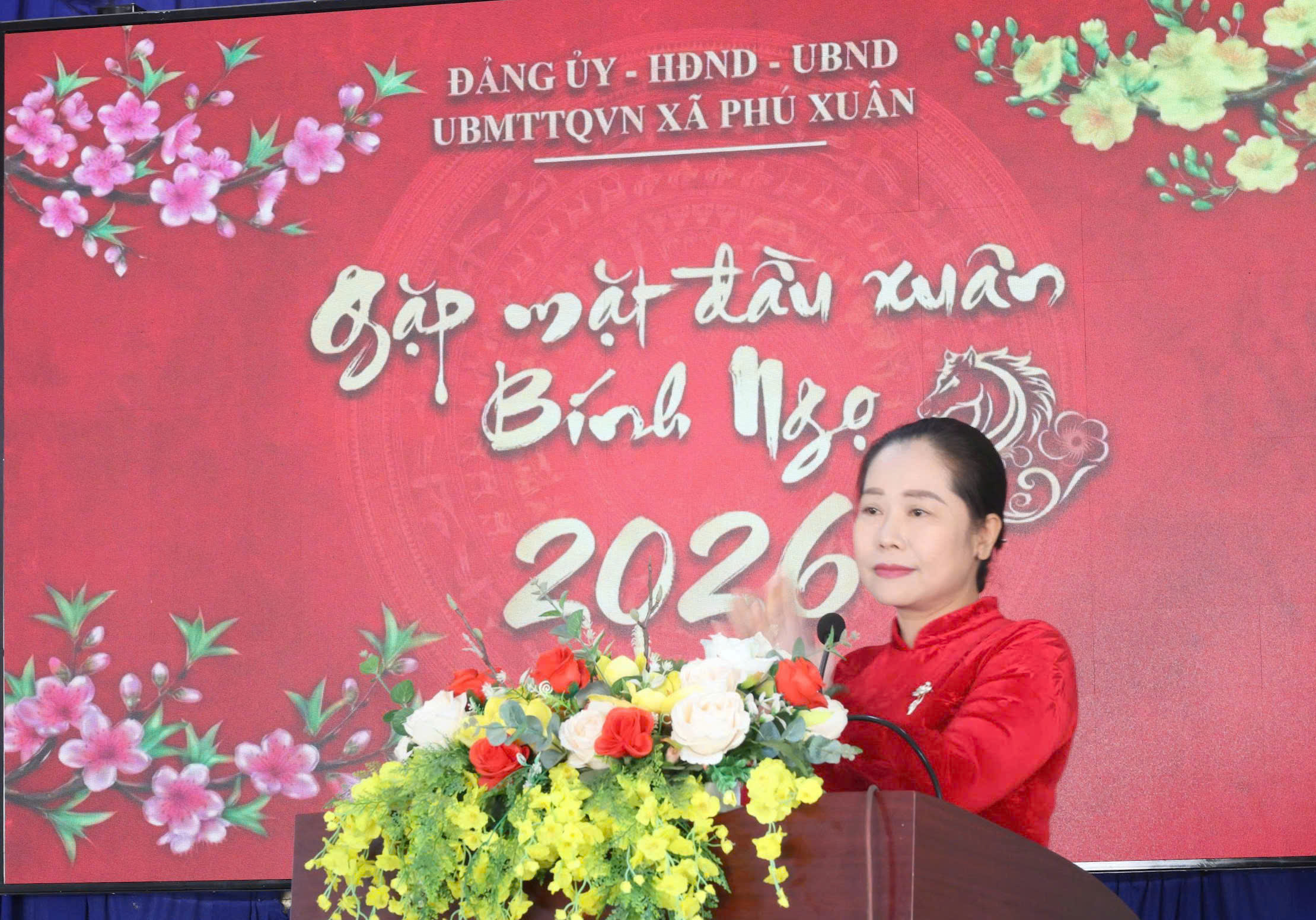 Đảng ủy, HĐND, UBND, UBMTTQVN xã Phú Xuân tổ chức gặp mặt đầu xuân Bính ngọ 2026.