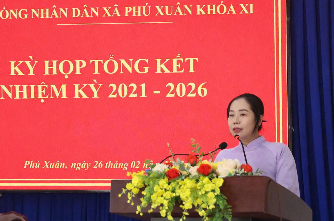 HĐND xã Phú Xuân tổng kết hoạt động nhiệm kỳ 2021 – 2026