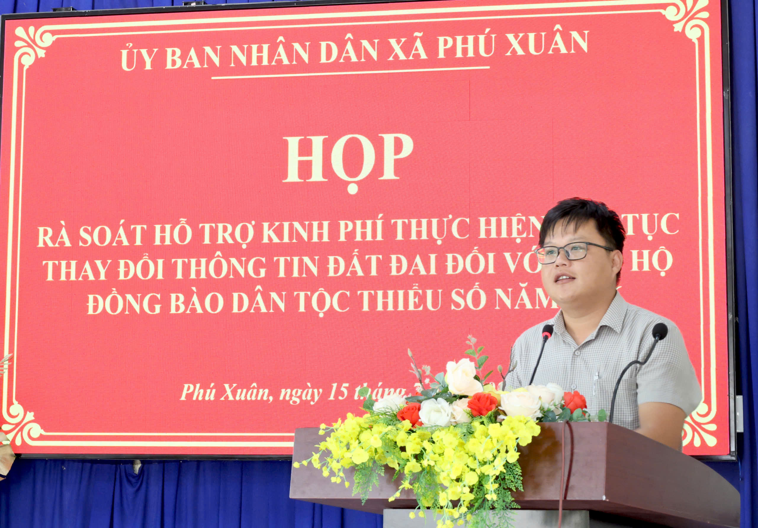 Xã Phú Xuân rà soát hỗ trợ kinh phí thực hiện thủ tục thay đổi thông tin đất đai đối với các hộ đồng bào dân tộc thiểu số năm 2026.