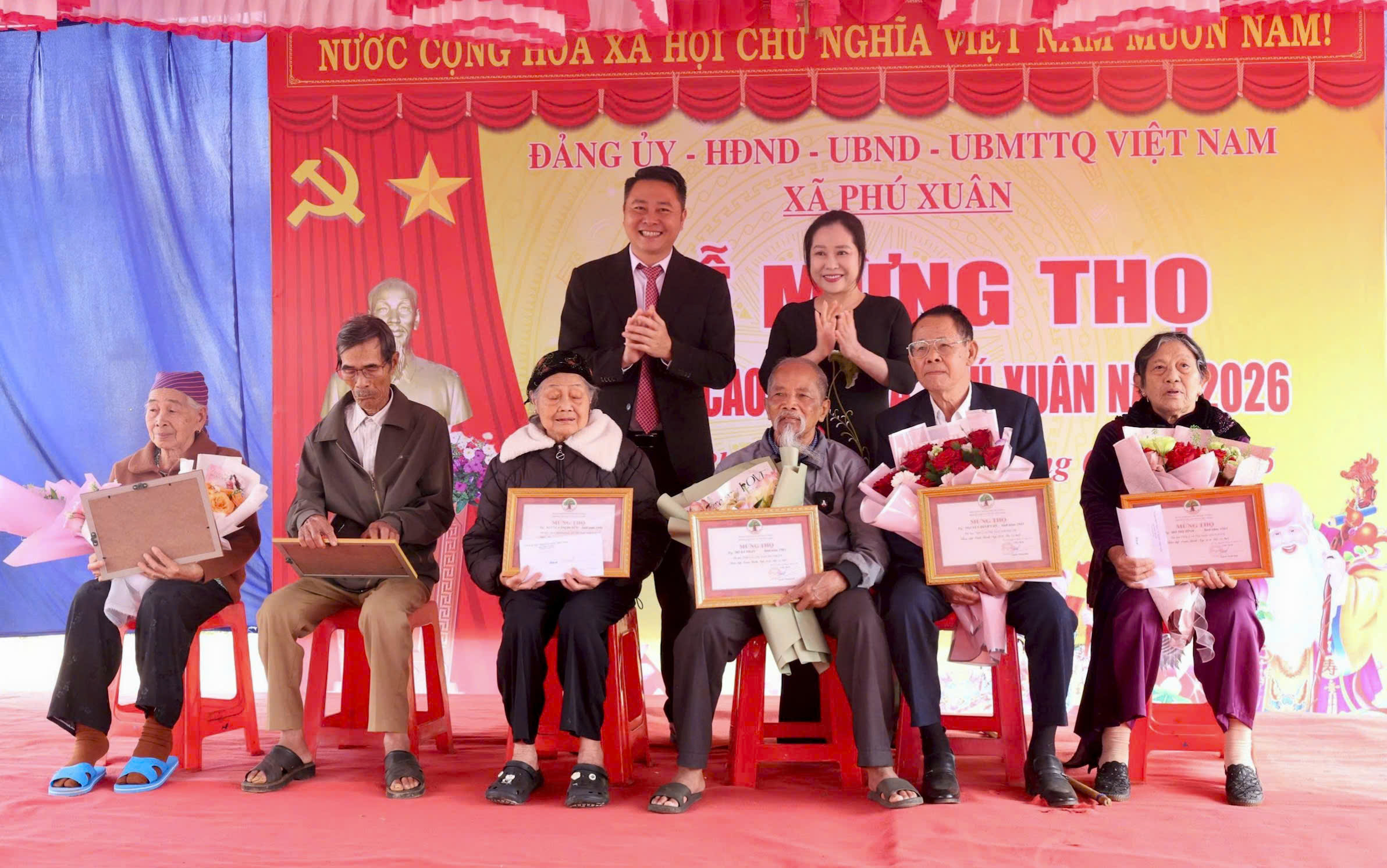 Xã Phú Xuân tổ chức lễ mừng thọ cho người cao tuổi năm 2026.