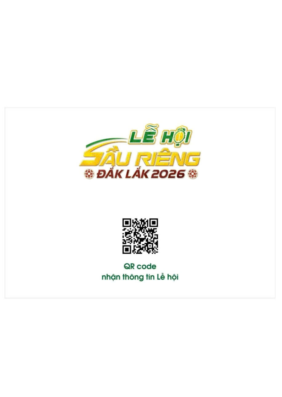 THÔNG BÁO CÁC HOẠT ĐỘNG TẠI LỄ HỘI SẦU RIÊNG
